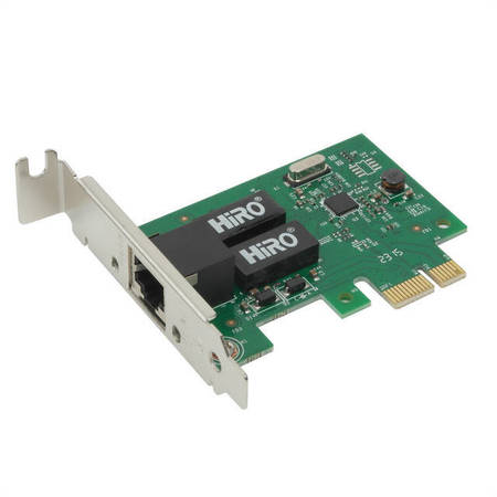 HIRO Low Profile Internal PCI-Express Gigabit Ethernet Card H50304